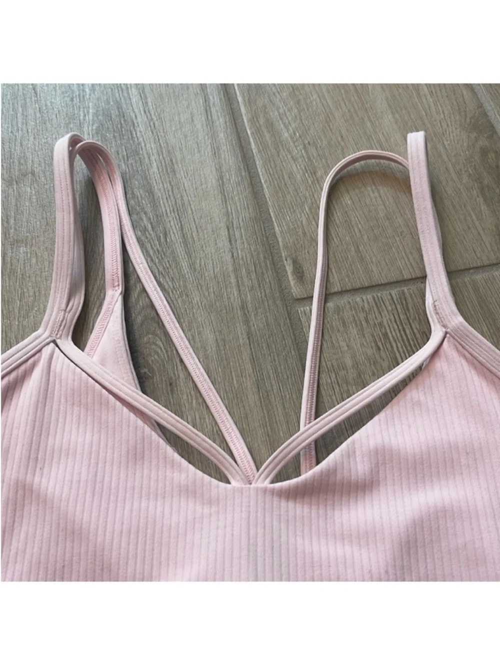 Lululemon Align Strappy Ribbed Tank Top Strawberry Milkshake Sz 6